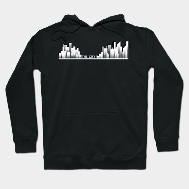 the city white Hoodie by INDONESIA68